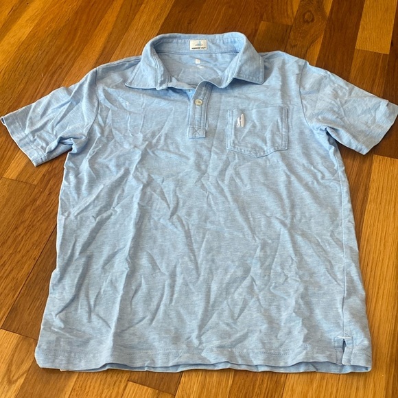 Johnnie-O Boys Blue Polo Shirt Size 10